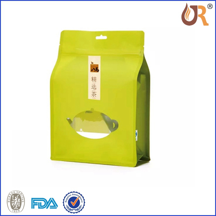 Block Bottom Bag With Window