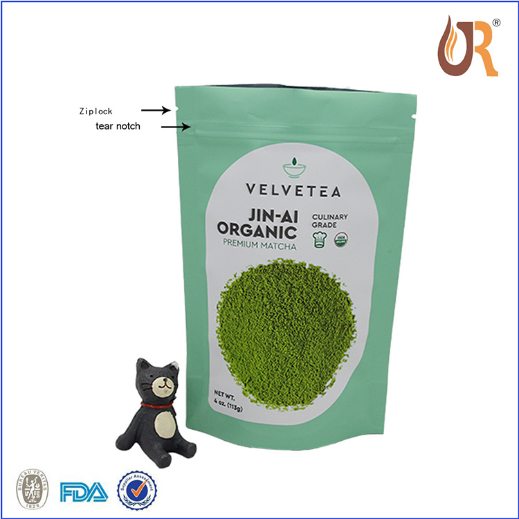 Stand Up Zipper Tea Bag